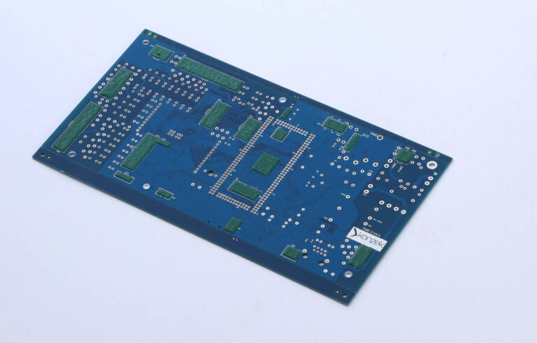 Multilayer PCB construction showing inner copper layers where buried passive elements are formed